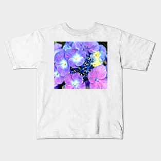 Summer Purple Flowers Kids T-Shirt